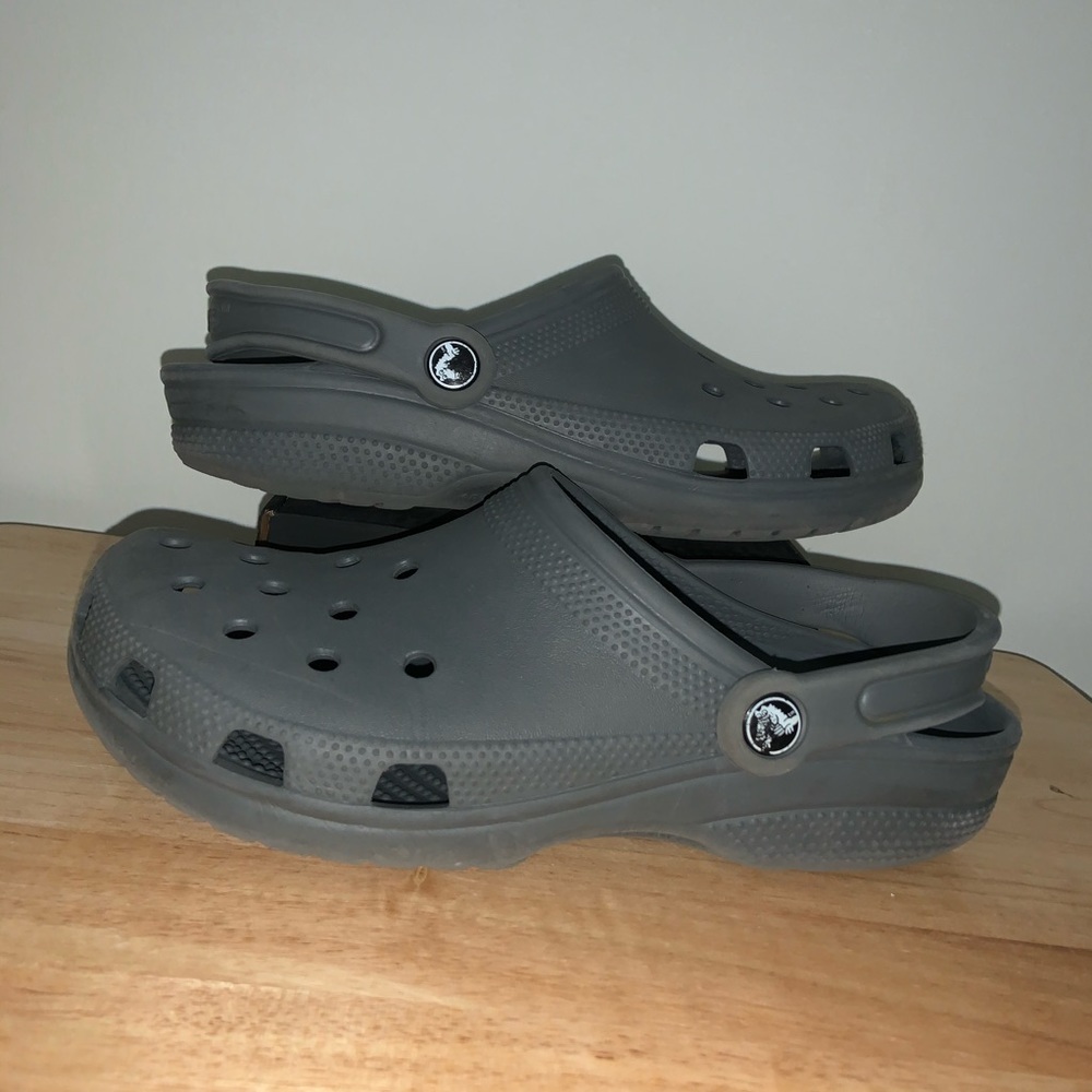 Grey crocs